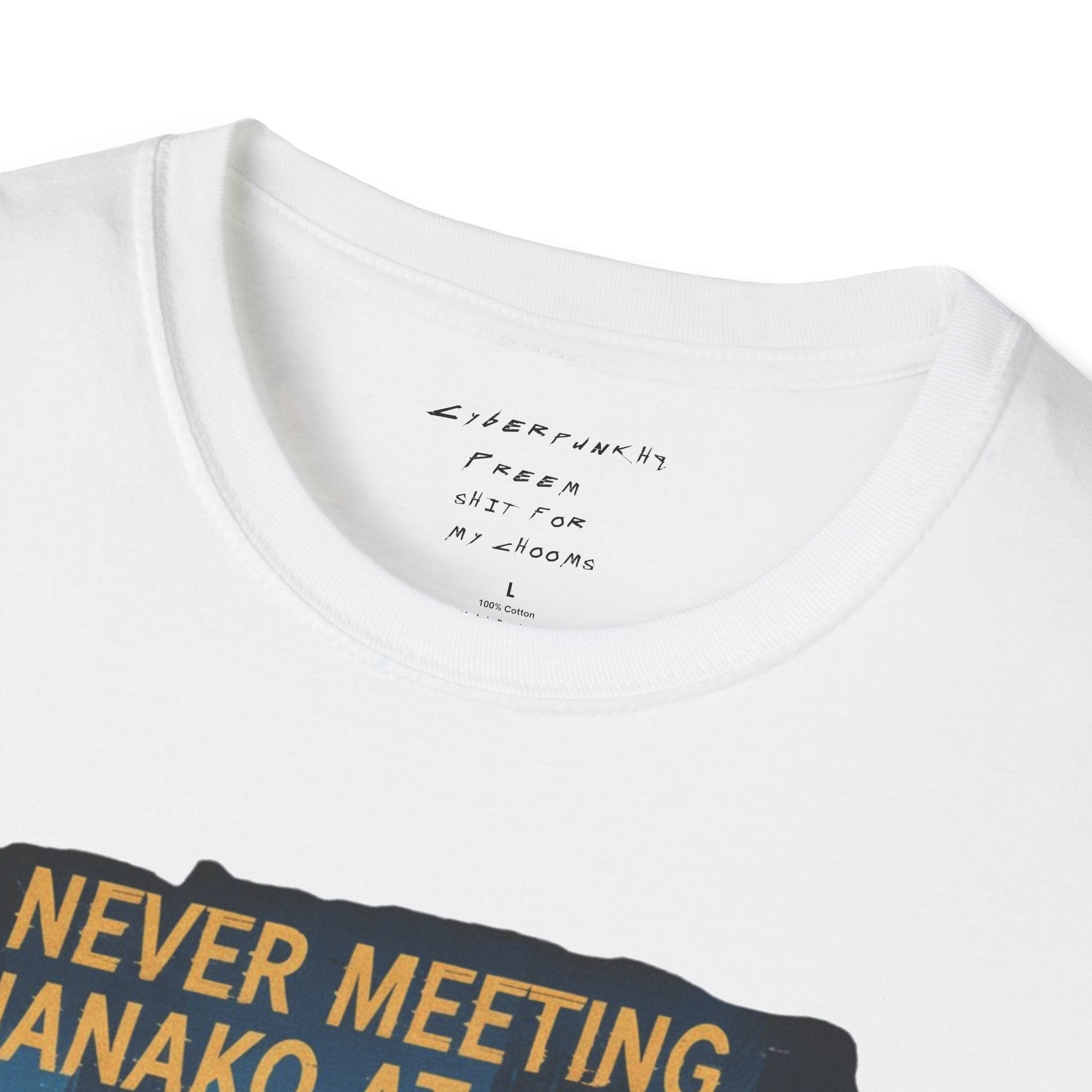 Never Meeting Hanako at Embers T-Shirt | CyberpunkHQ Gear