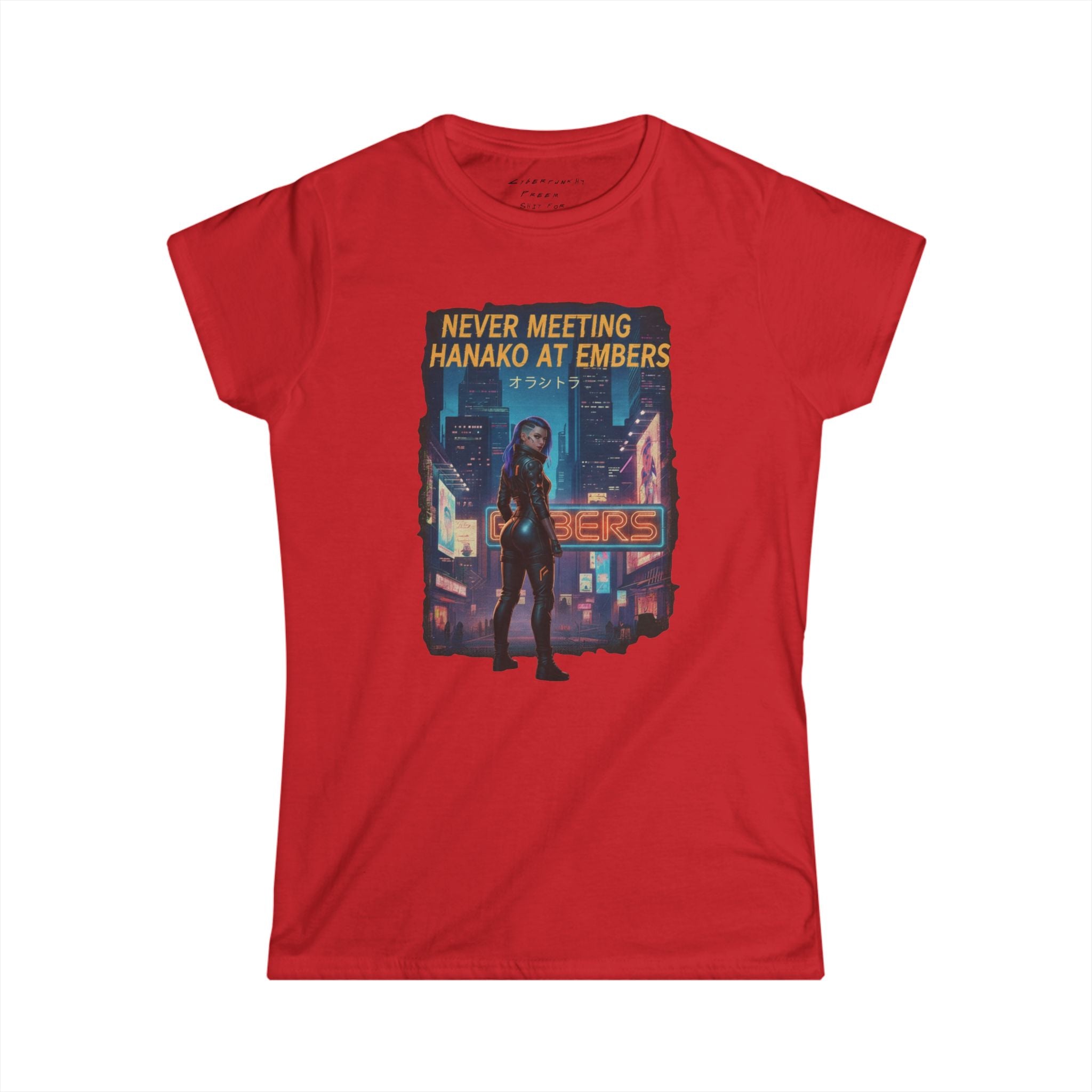Never Meeting Hanako at Embers - Women's T‑Shirt | Cyberpunk Gear
