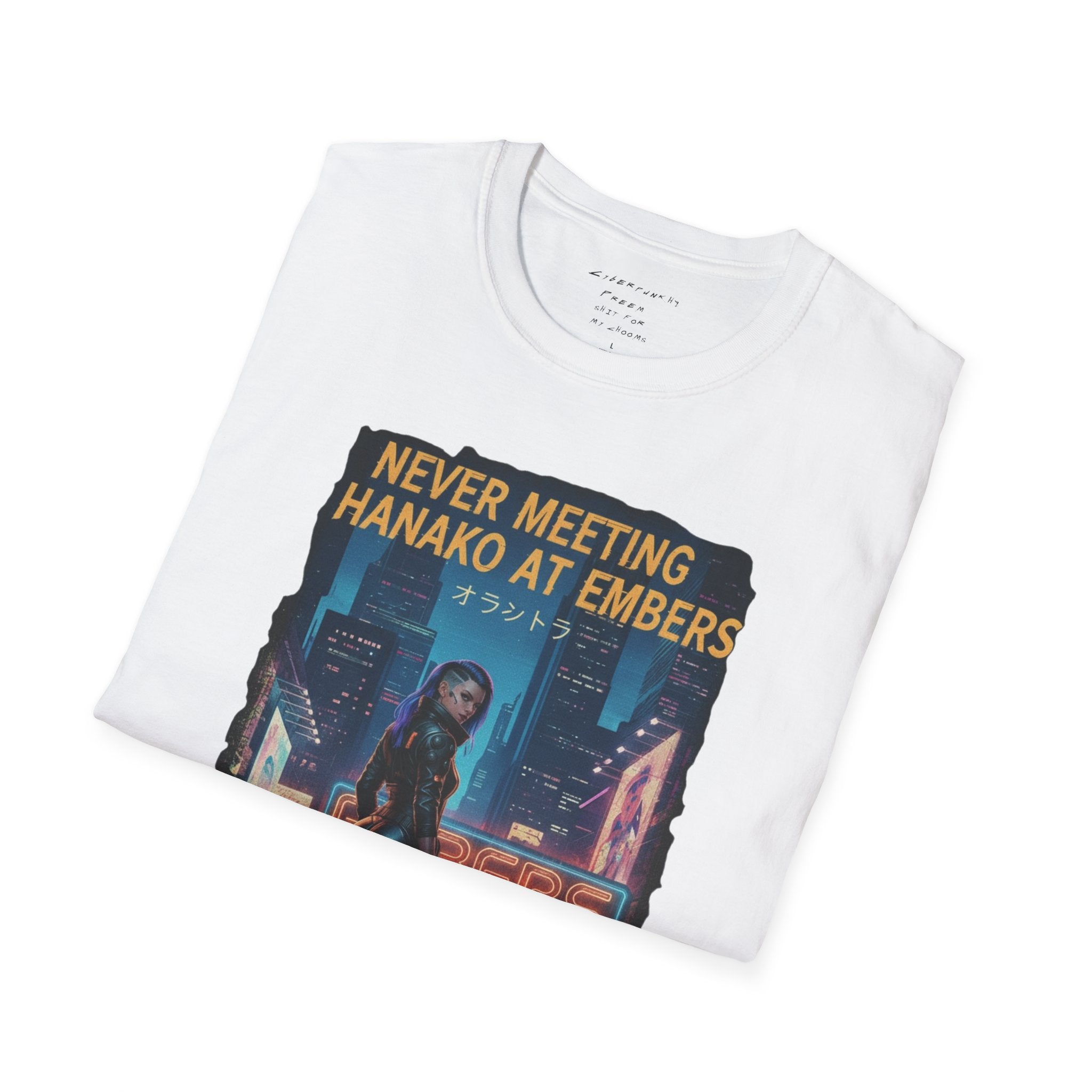 Never Meeting Hanako at Embers T-Shirt | CyberpunkHQ Gear