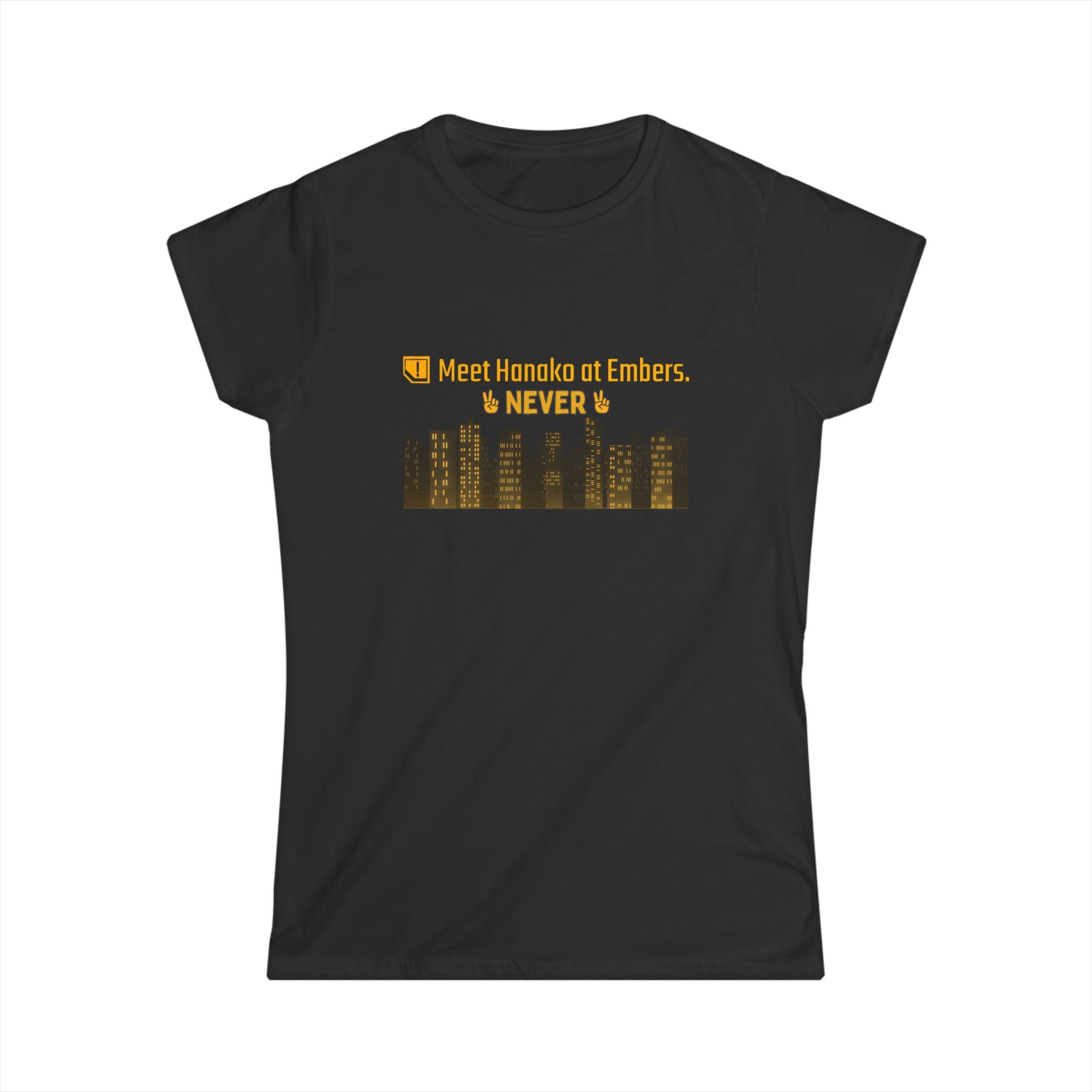 Meet Hanako at Embers NEVER - Women's T‑Shirt | CyberpunkHQ Gear