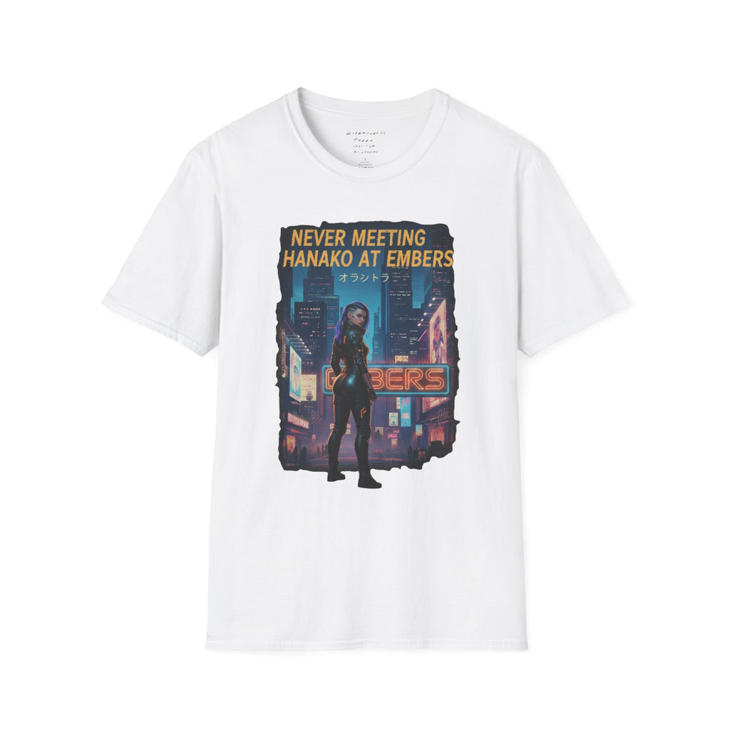 Never Meeting Hanako at Embers T-Shirt | CyberpunkHQ Gear