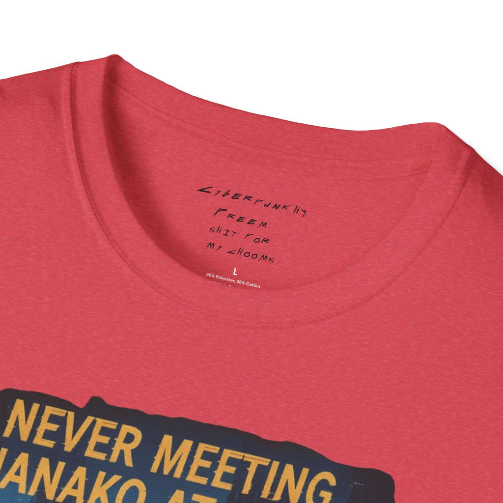 Never Meeting Hanako at Embers T-Shirt | CyberpunkHQ Gear