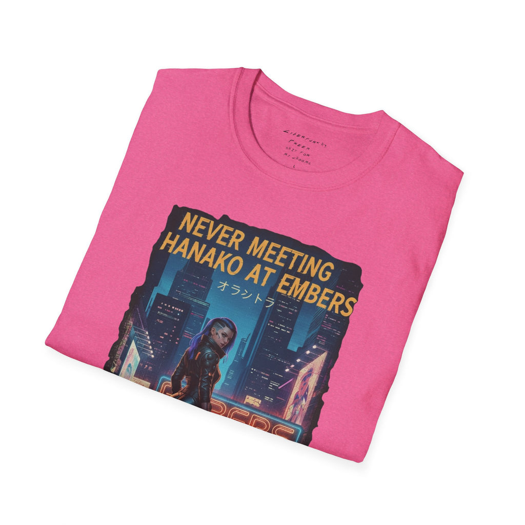 Never Meeting Hanako at Embers T-Shirt | CyberpunkHQ Gear