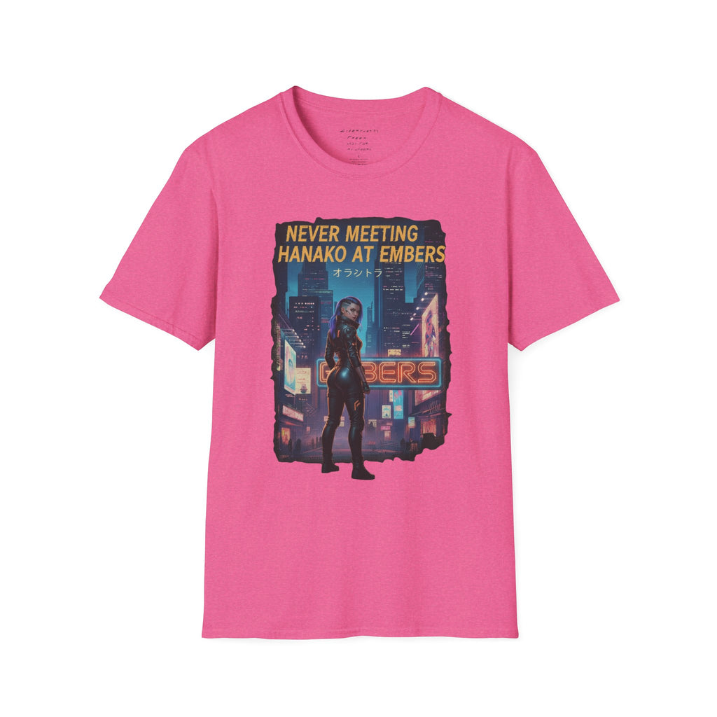 Never Meeting Hanako at Embers T-Shirt | CyberpunkHQ Gear