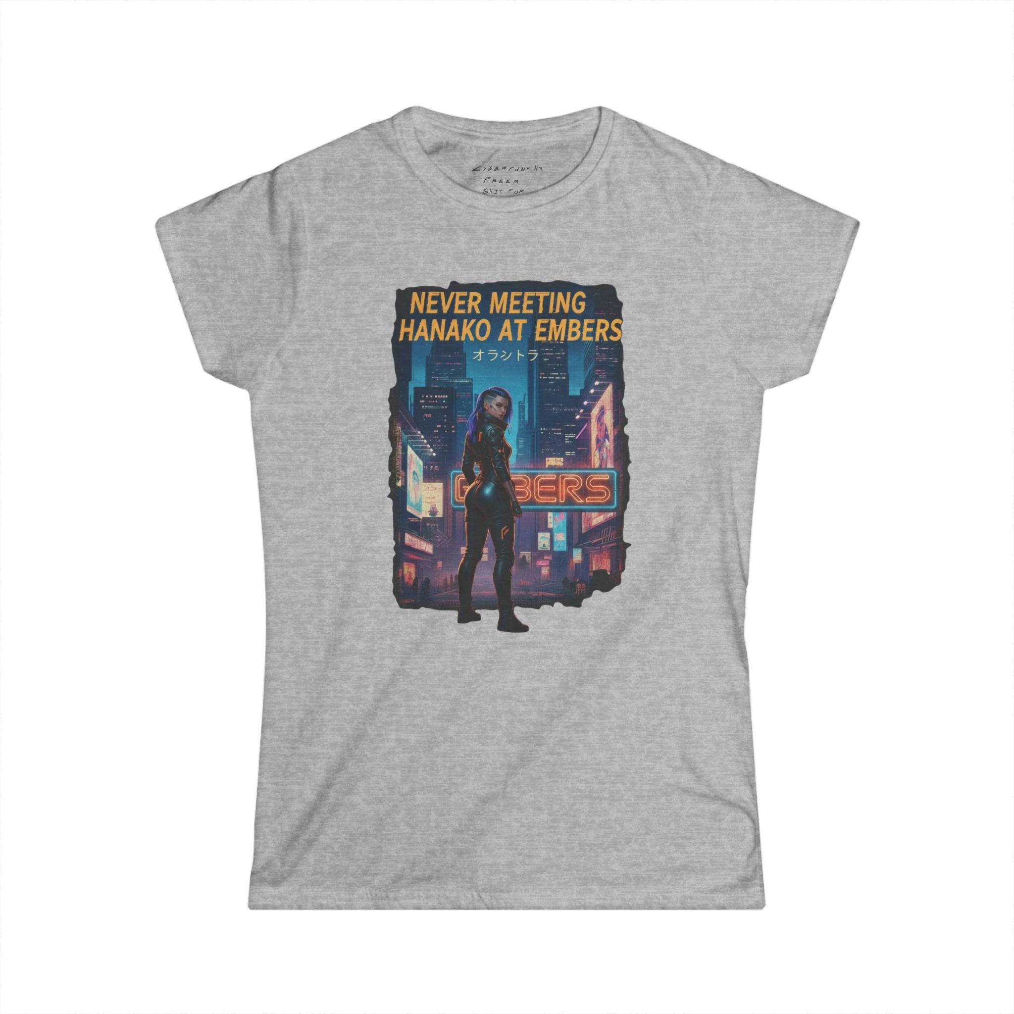 Never Meeting Hanako at Embers - Women's T‑Shirt | CyberpunkHQ Gear