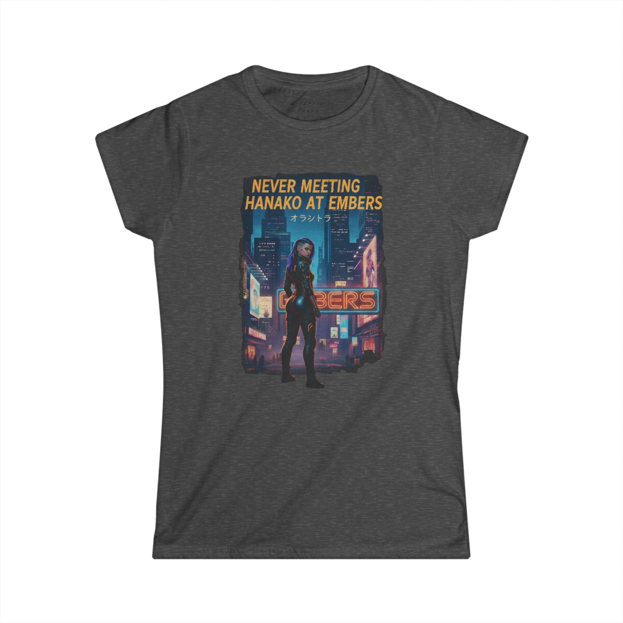 Never Meeting Hanako at Embers - Women's T‑Shirt | Cyberpunk Gear